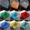 Gạch kính khối đặc 15x15x5cm các màu xanh, đỏ, hồng,vàng, cam, hổ phách