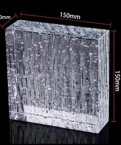 Gạch kính khối đặc 15x15x5cm các màu xanh, đỏ, hồng,vàng, cam, hổ phách 7