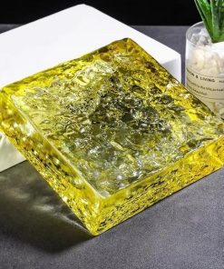 Gạch kính khối đặc 15x15x5cm các màu xanh, đỏ, hồng,vàng, cam, hổ phách 13