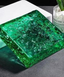 Gạch kính khối đặc 15x15x5cm các màu xanh, đỏ, hồng,vàng, cam, hổ phách 15