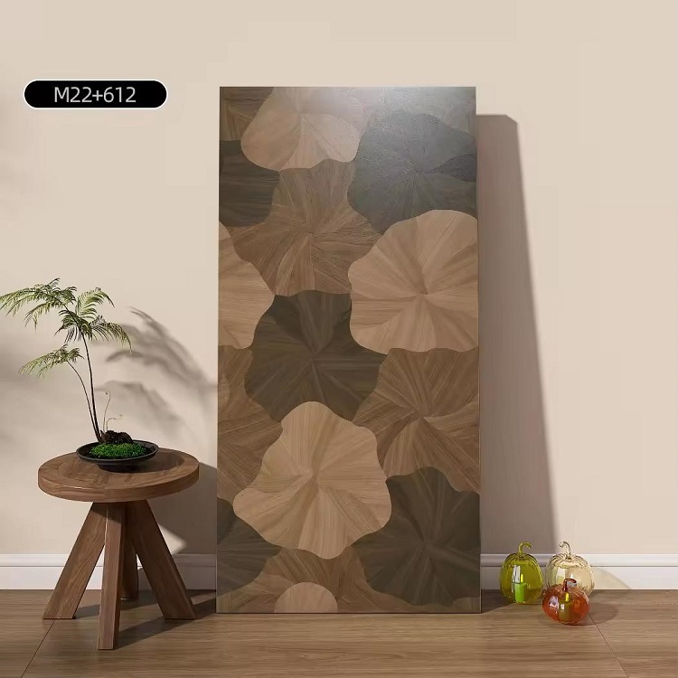 Gạch giả gỗ lá sen 60×120cm-80x80cm M21-612 5