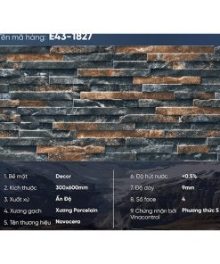 Gạch Ốp Lát Trang Trí 30x60 Ấn Độ E43-1827