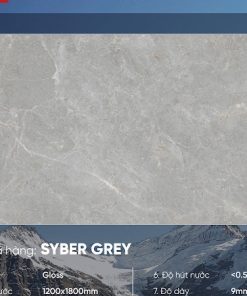 Gạch Ốp Lát 120x180cm bóng Ấn Độ Syber Grey 7