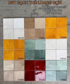 Gạch thẻ Ceramic Trung Quốc 100x100mm 1104G 2 Gạch thẻ Ceramic Trung Quốc 100x100mm 1104G 1